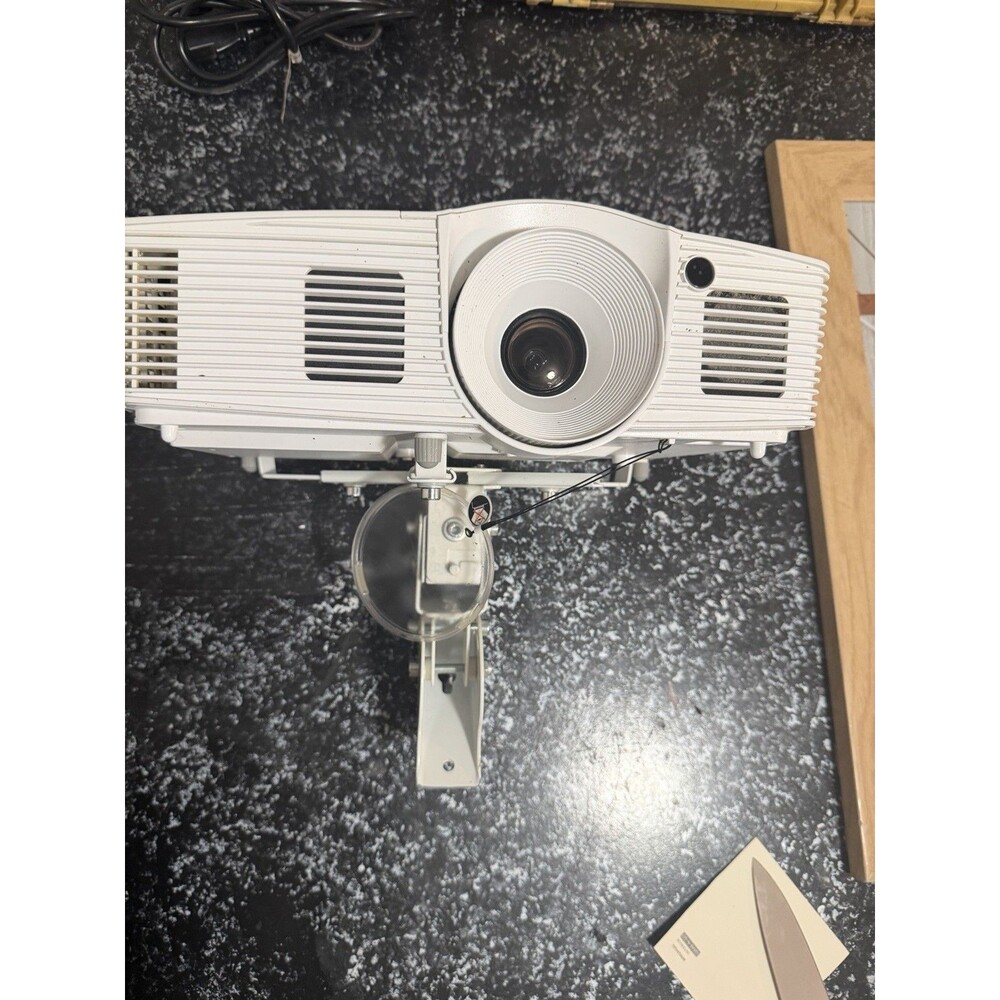 Optoma Full HD 1080p 3D Projector Tested Working w/ Ceiling Mount No Remote